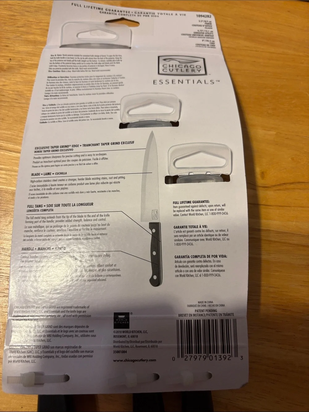 Chicago Cutlery 3-Piece Kitchen Knife Set - Black
